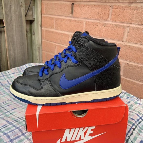 Nike Dunk High Black Royal Blue 
Size 10 - Picture 4 of 6
